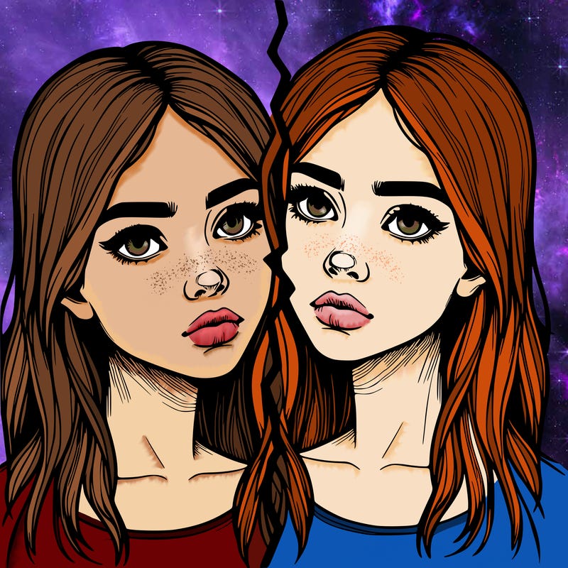 realistic girl split