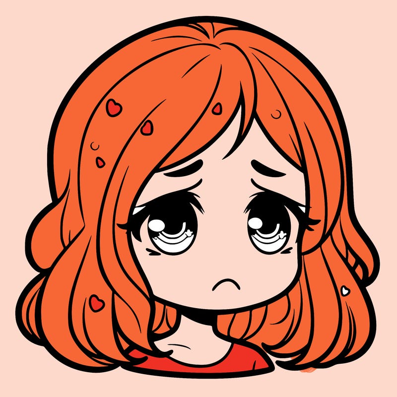 sad girl face