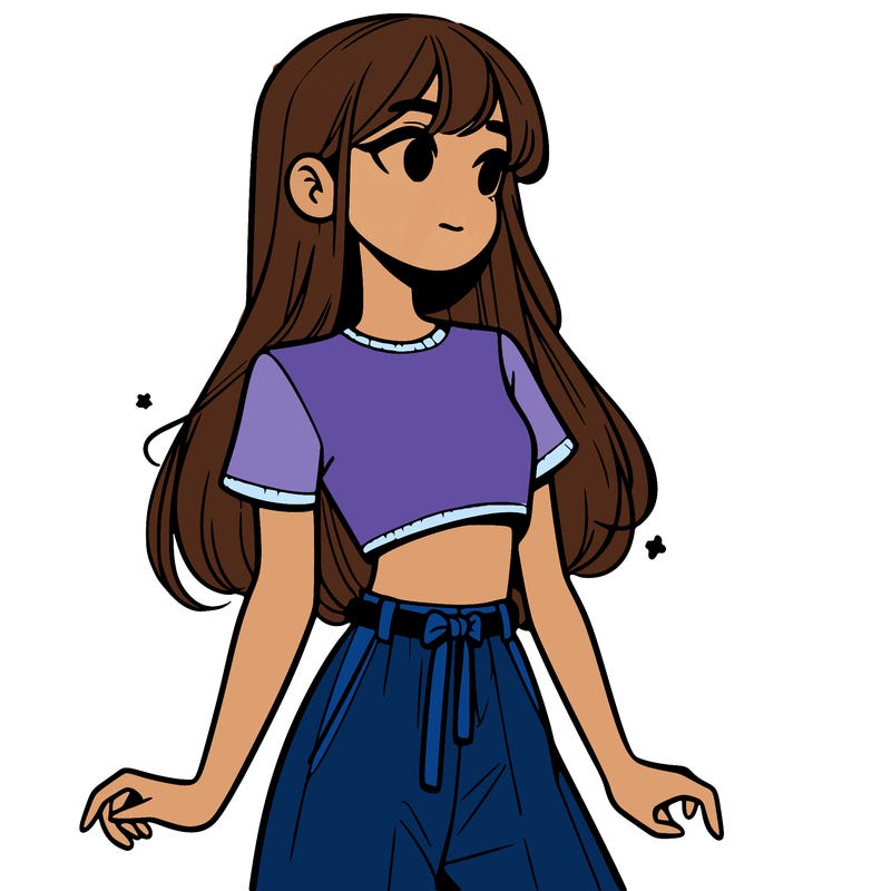 girl in a cute crop top