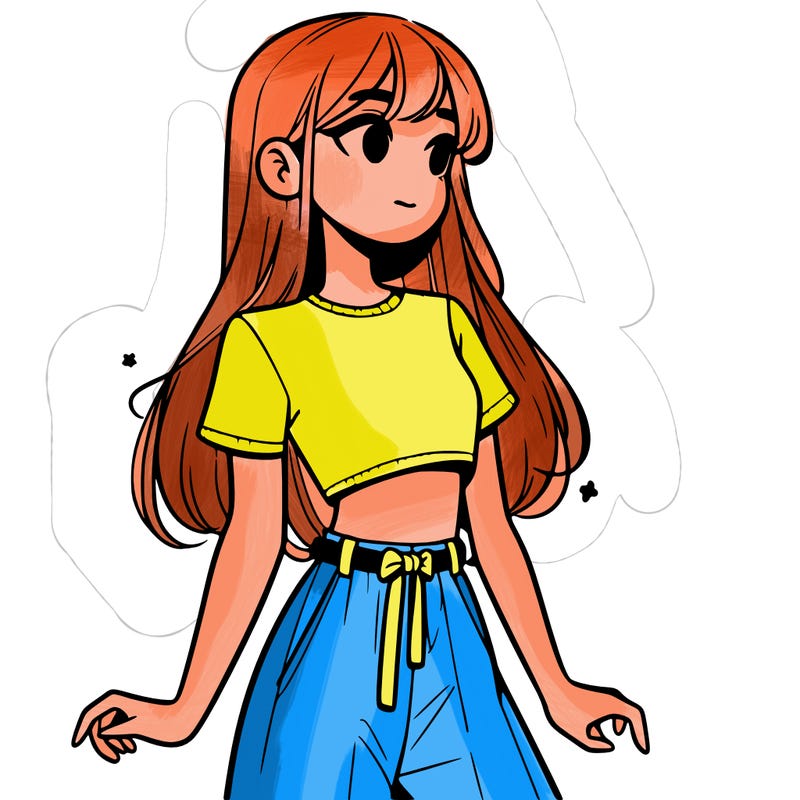 girl in a cute crop top