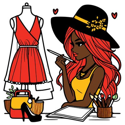 a stylish fashion designer