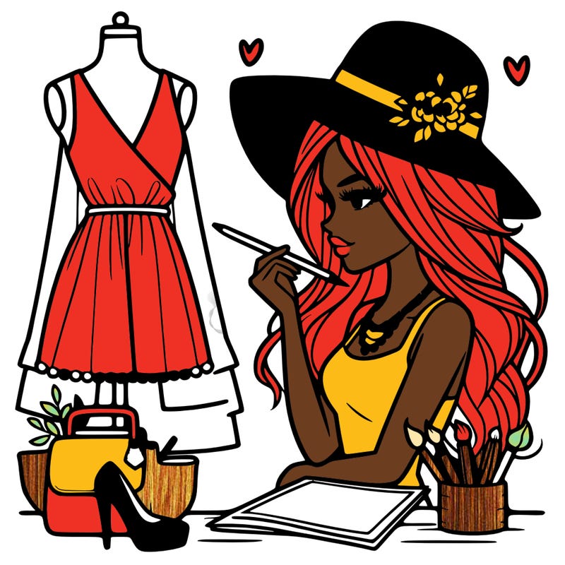 a stylish fashion designer