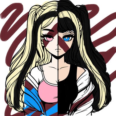 realistic girl split