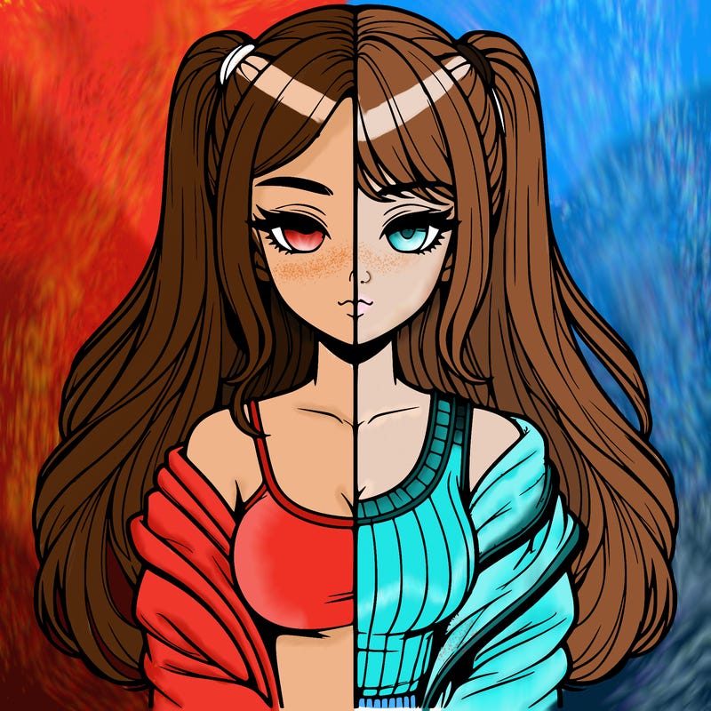 realistic girl split