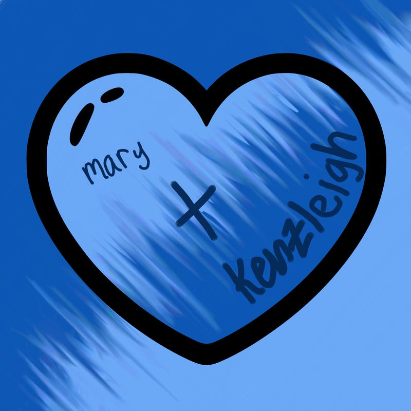 a blank heart