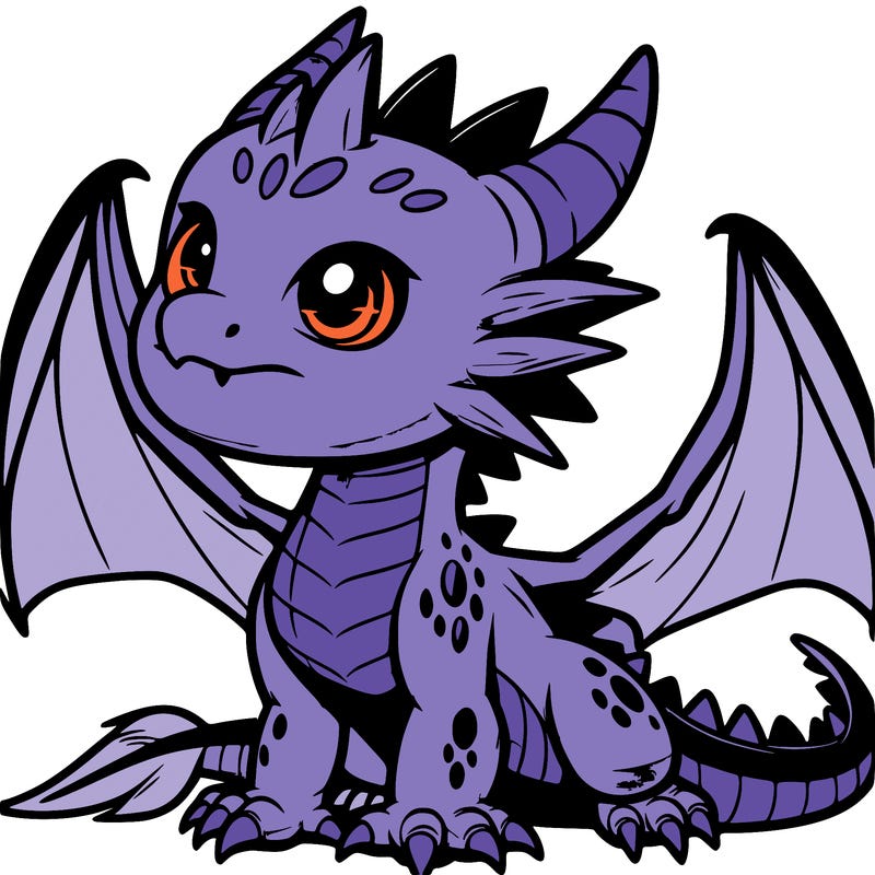 fierce baby night dragon