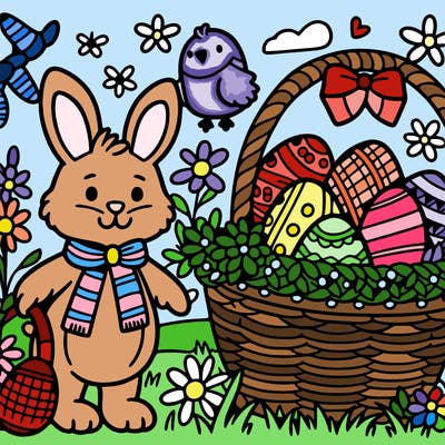 easter themed drawing