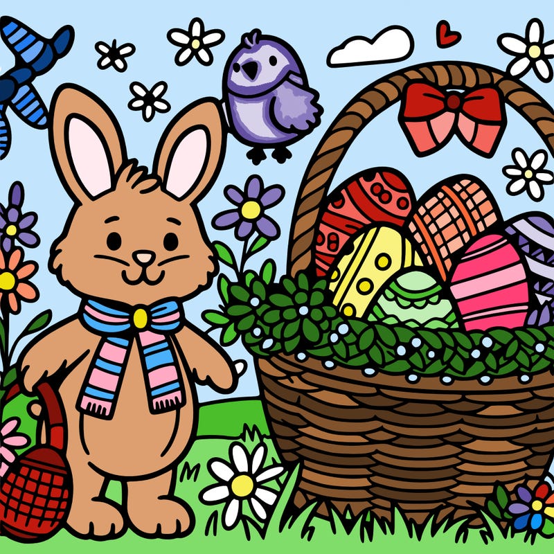easter themed drawing