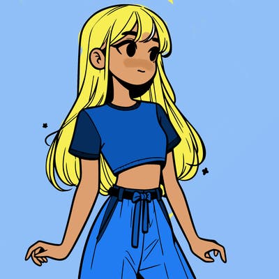 girl in a cute crop top