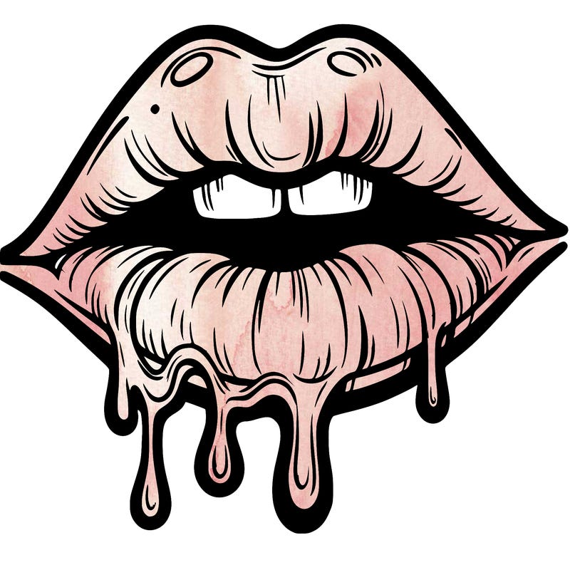 lips that look realistic and drip