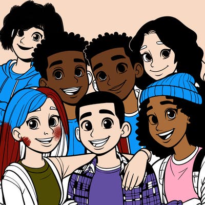 a mixed friend group