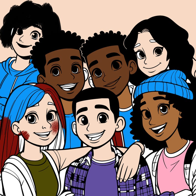 a mixed friend group