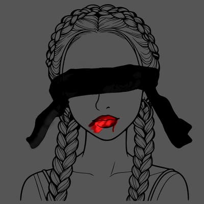 realistic girl with braids