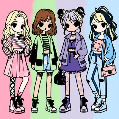 girls with fashion