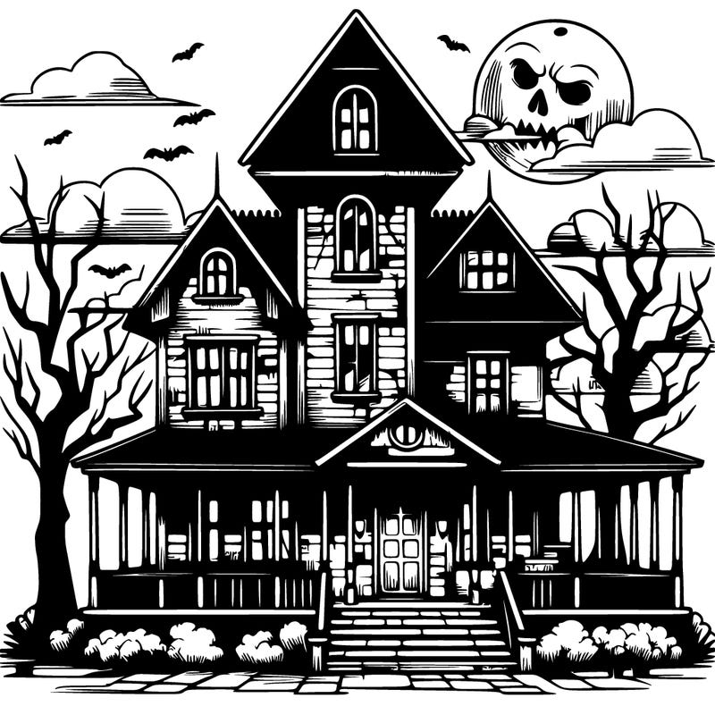 realistic scary house
