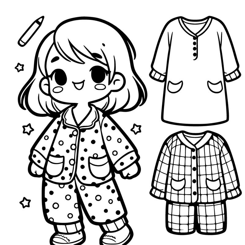 a girl that is wearing pjs