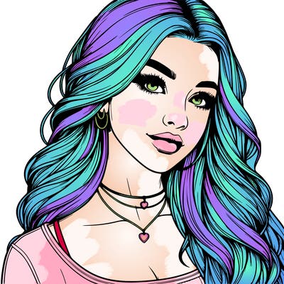 detailed realistic girl