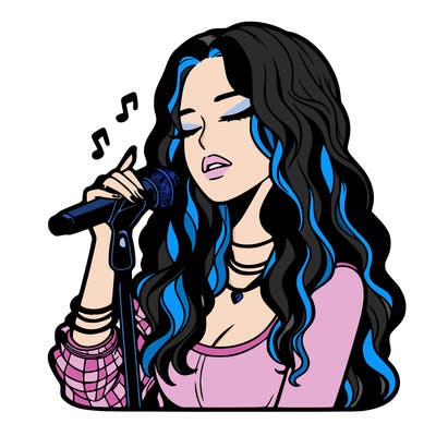 realistic female singer