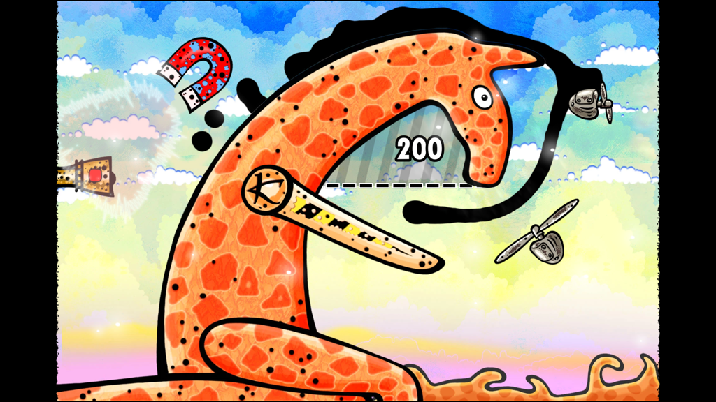 Feed Me Oil - Feed Me Oil gameplay featuring a physics puzzle with a surreal giraffe and flowing oil