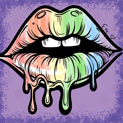 lips that look realistic and drip