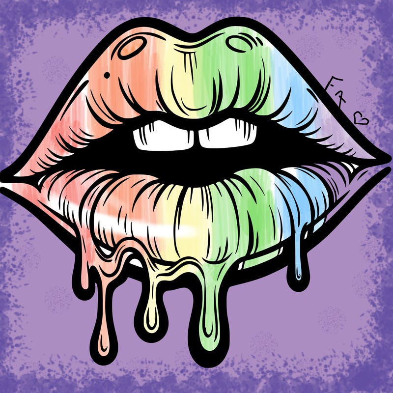 lips that look realistic and drip