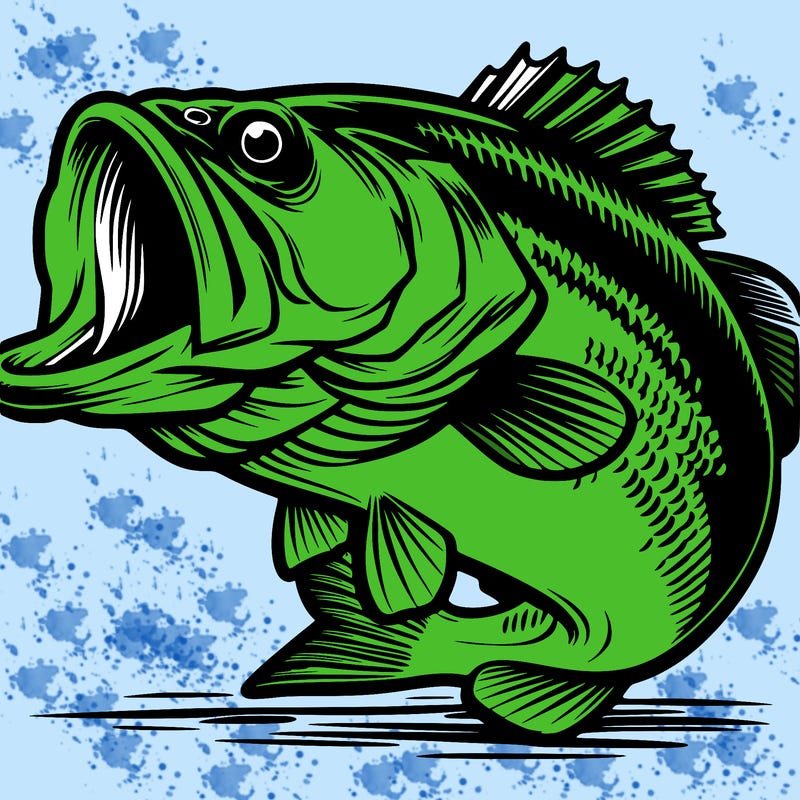 giant large mouth bass