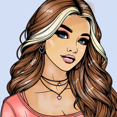 detailed realistic girl