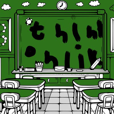 blank classroom board