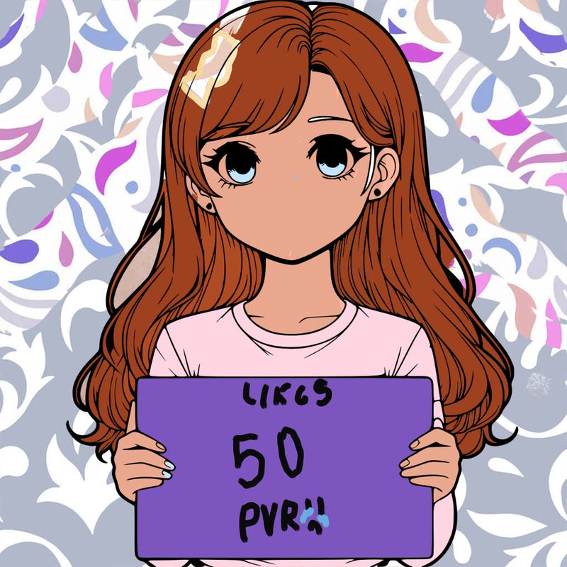 realistic girl holding a sign