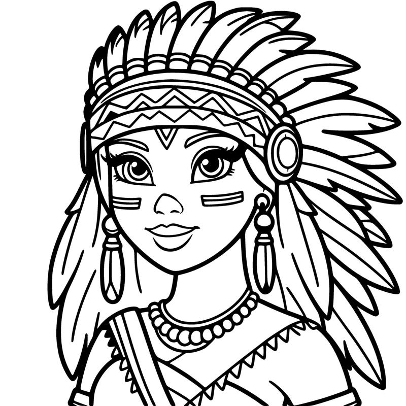 woman native warrior