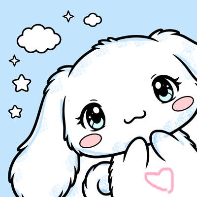 anime cinnamoroll cute fluffy
