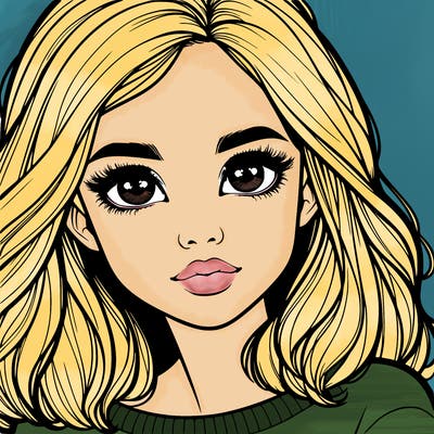 realistic girl whith cute eyes