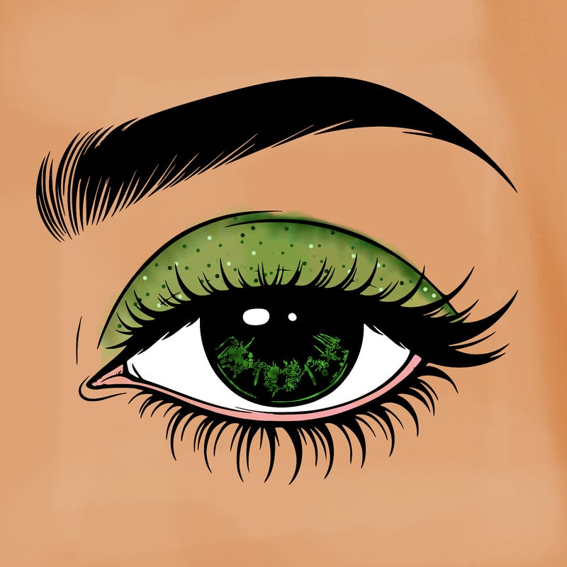 eye closed realistic