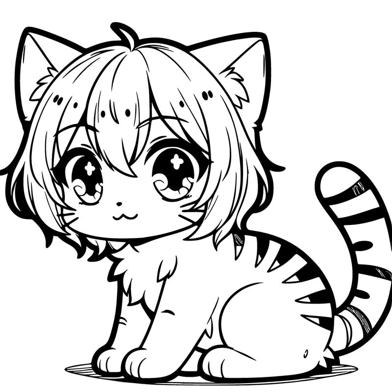 cute anime cat