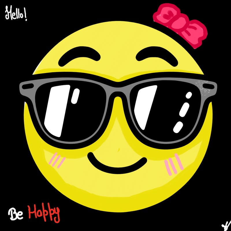 emoji with sunglasses
