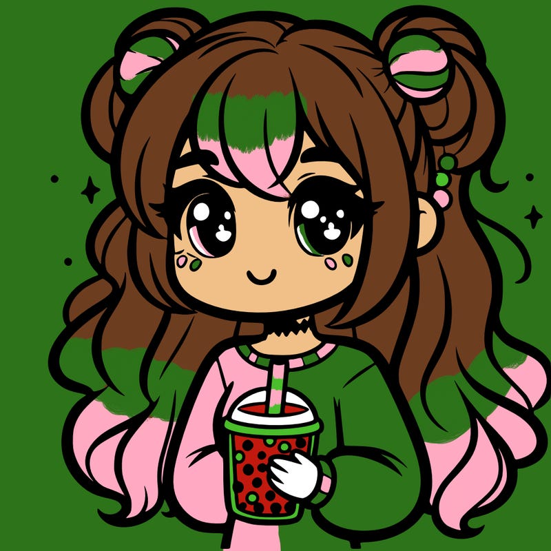 girl with boba