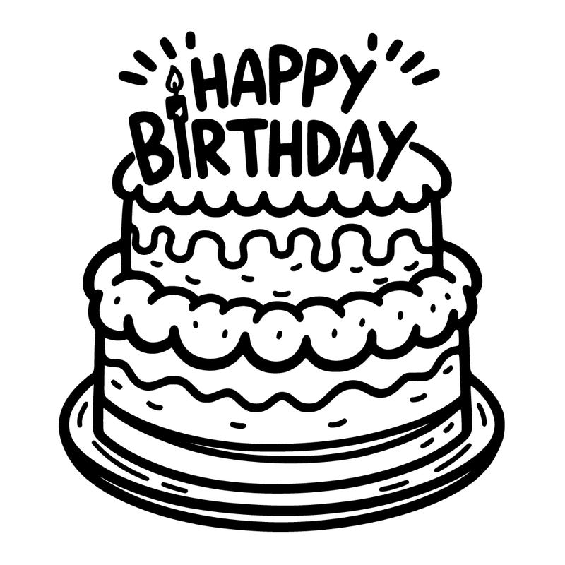 cake with happy birthday on it