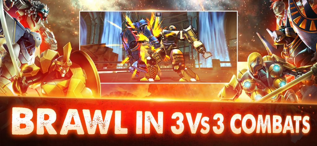 Ultimate Robot Fighting - Des robots survoltés s'affrontent dans une arène de combat 3 contre 3 dans Ultimate Robot Fighting