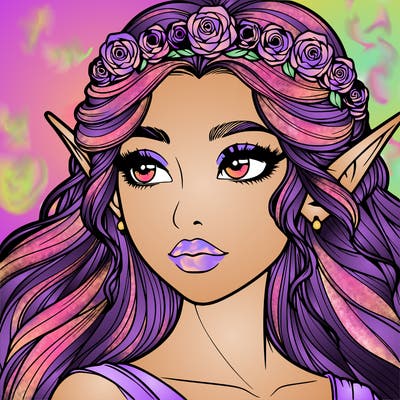 realistic beautiful elf princess