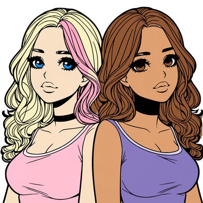 realistic twin sisters