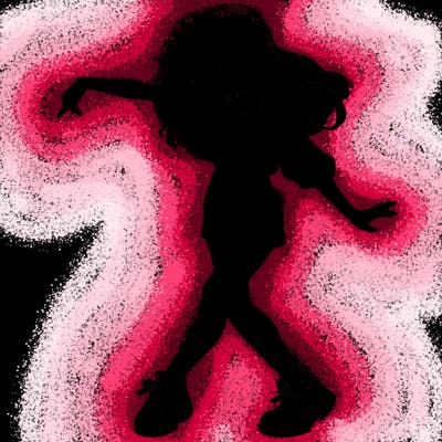 realistic girl danceing