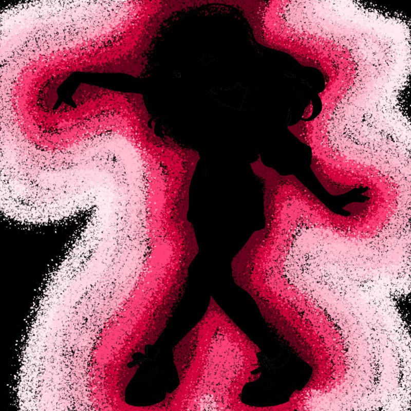 realistic girl danceing