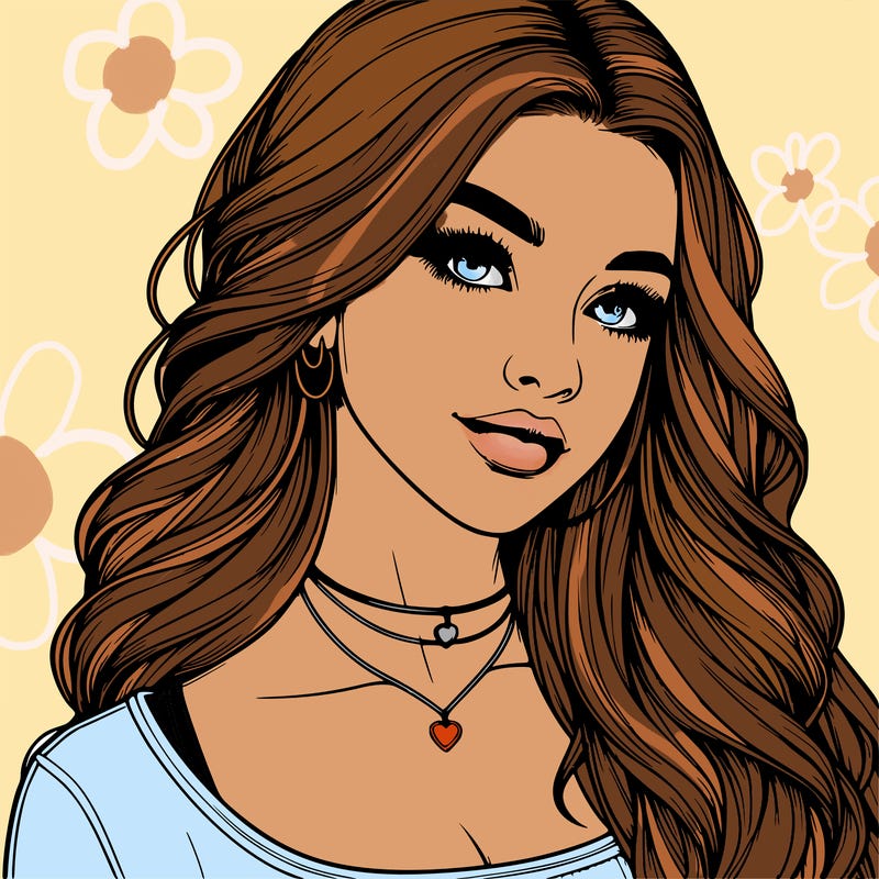 detailed realistic girl