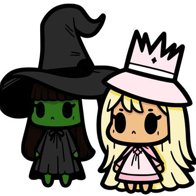 elphaba and glinda