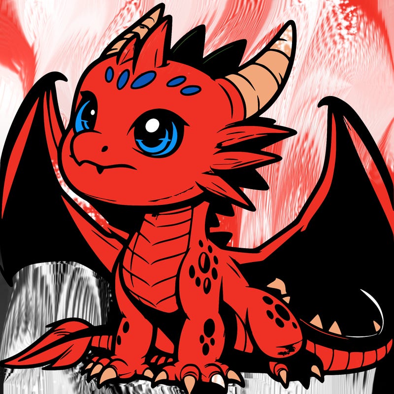 fierce baby night dragon