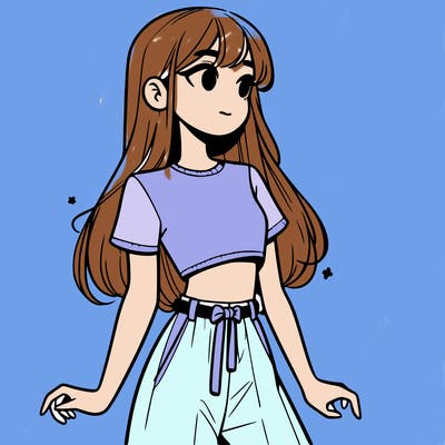 girl in a cute crop top