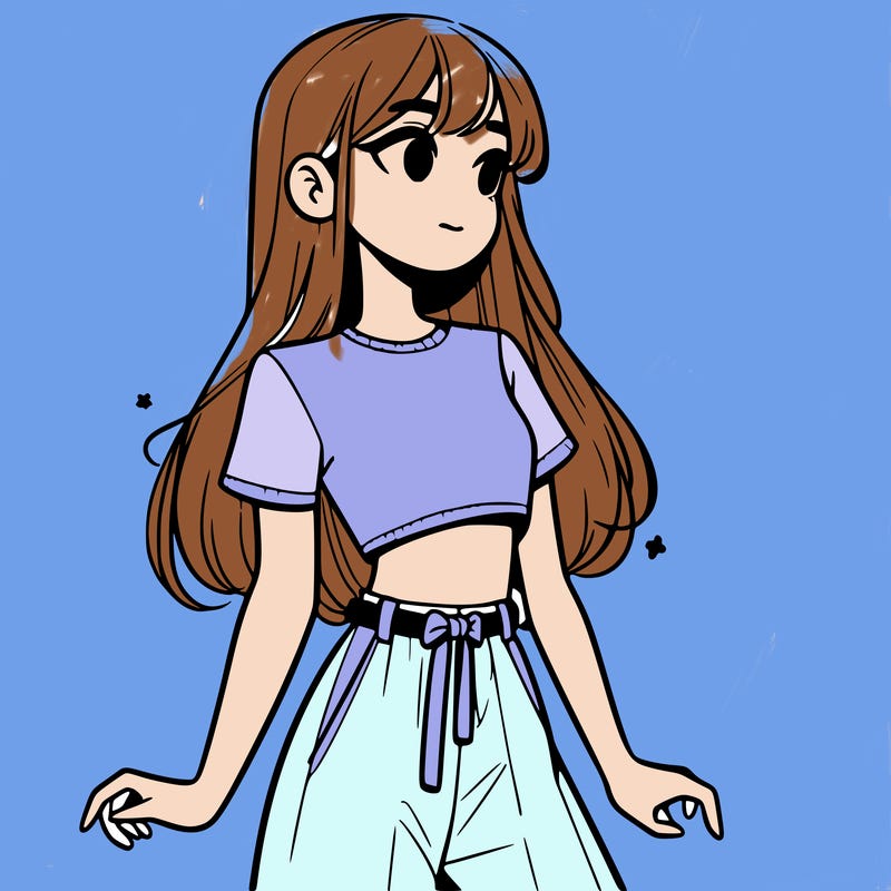 girl in a cute crop top