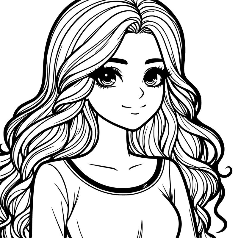 realistic girl pretty looking