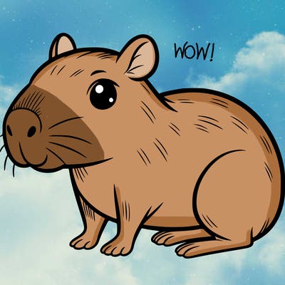 cute capybara