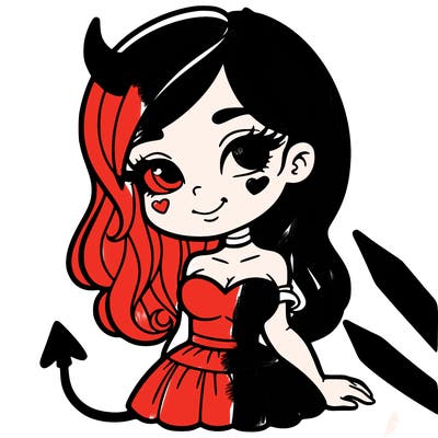 pretty devil girl